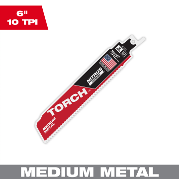 THE TORCH with NITRUS CARBIDE TEETH for MEDIUM METAL Sawzall Blade