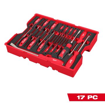 17pc. Screwdriver & Pry Bar Set with Tray for PACKOUT™ Drawers