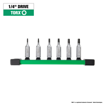 6pc 1/4″ Drive TORX® Bit Socket Set