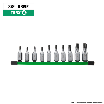 10pc 3/8″ Drive TORX Bit Socket Set