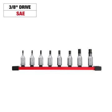 8pc 3/8″ Drive Hex Bit Socket Set – SAE