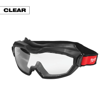 Clear Vented High Profile Safety Goggles 