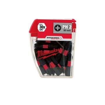 SHOCKWAVE™ Impact Duty 25MM Phillips #2 Insert Bits 25PC