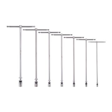 7PC T-Bar Handle with Swivel Socket Set